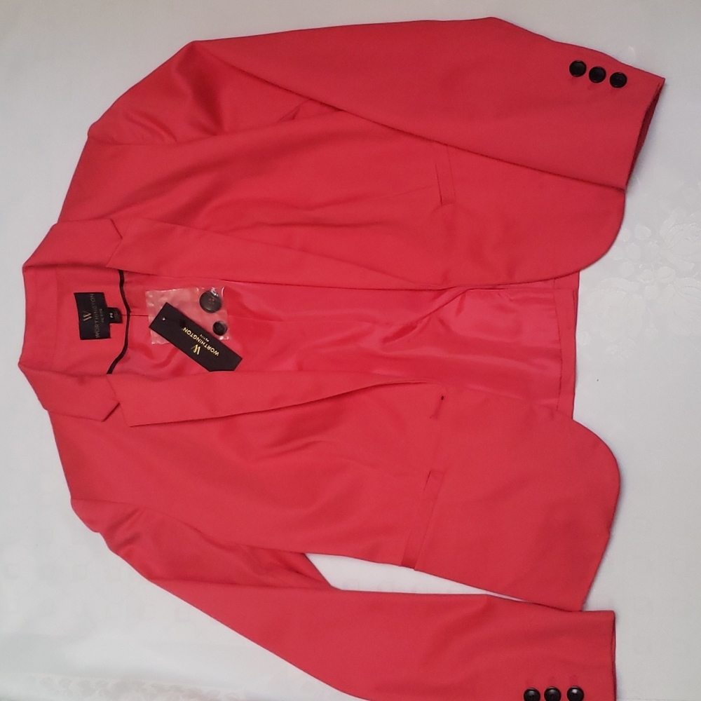 New Worthington Womens Blazer Size SP color teaberry